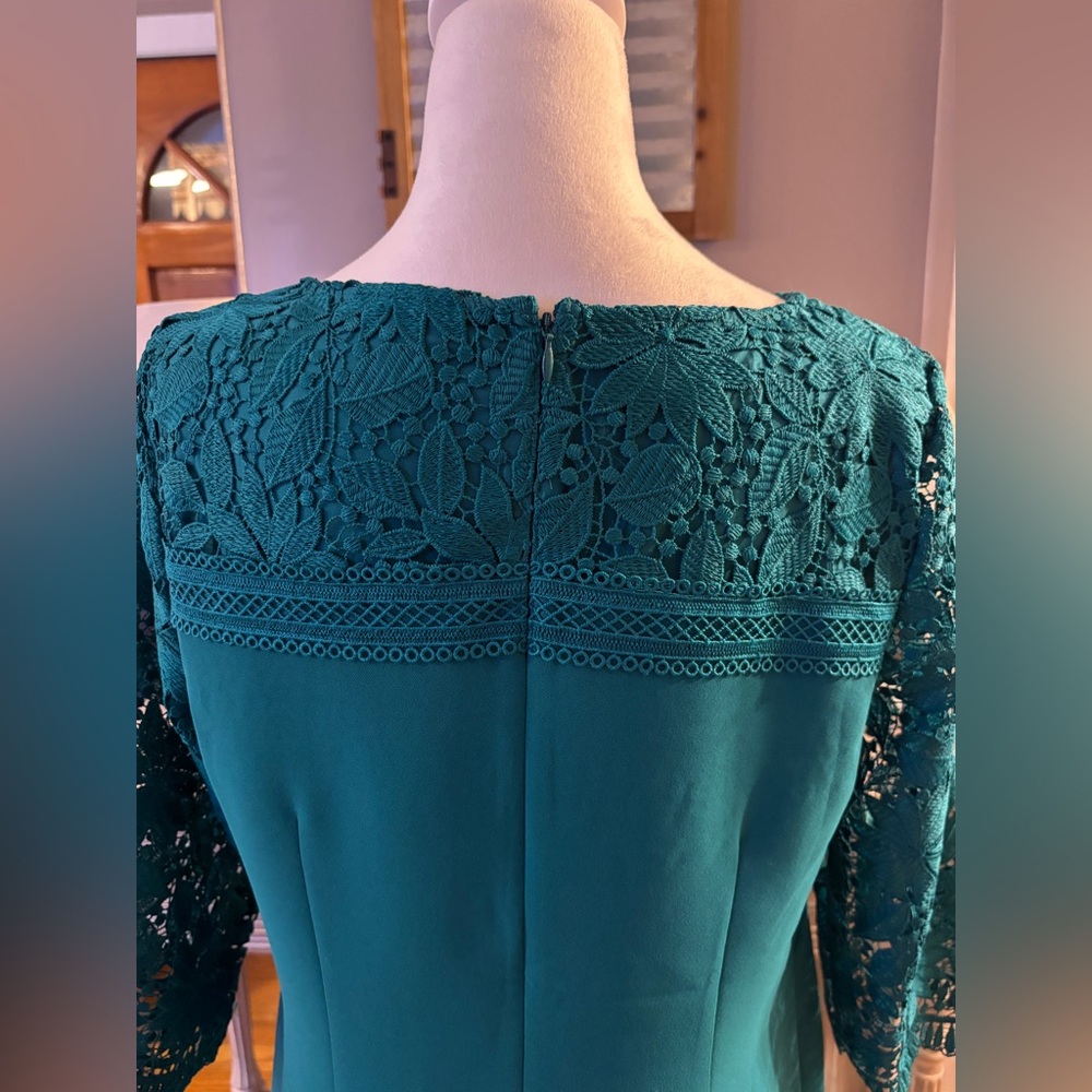 RSVP by Talbots Lace Sleeve Sheath Dress - Picture 8 of 12